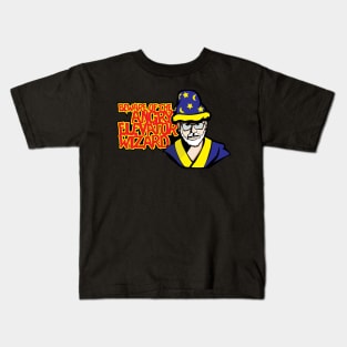 Angry Elevator Wizard Kids T-Shirt